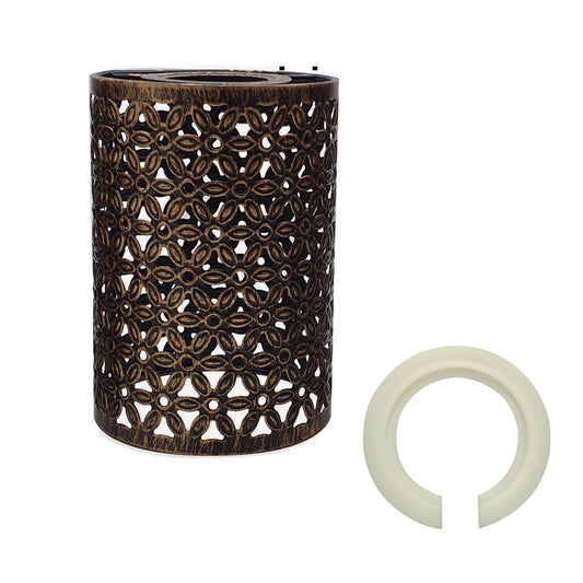 Metal Brushed copper Flower Pattern Vintage Lamp Wire cage~2006 - LEDSone UK Ltd