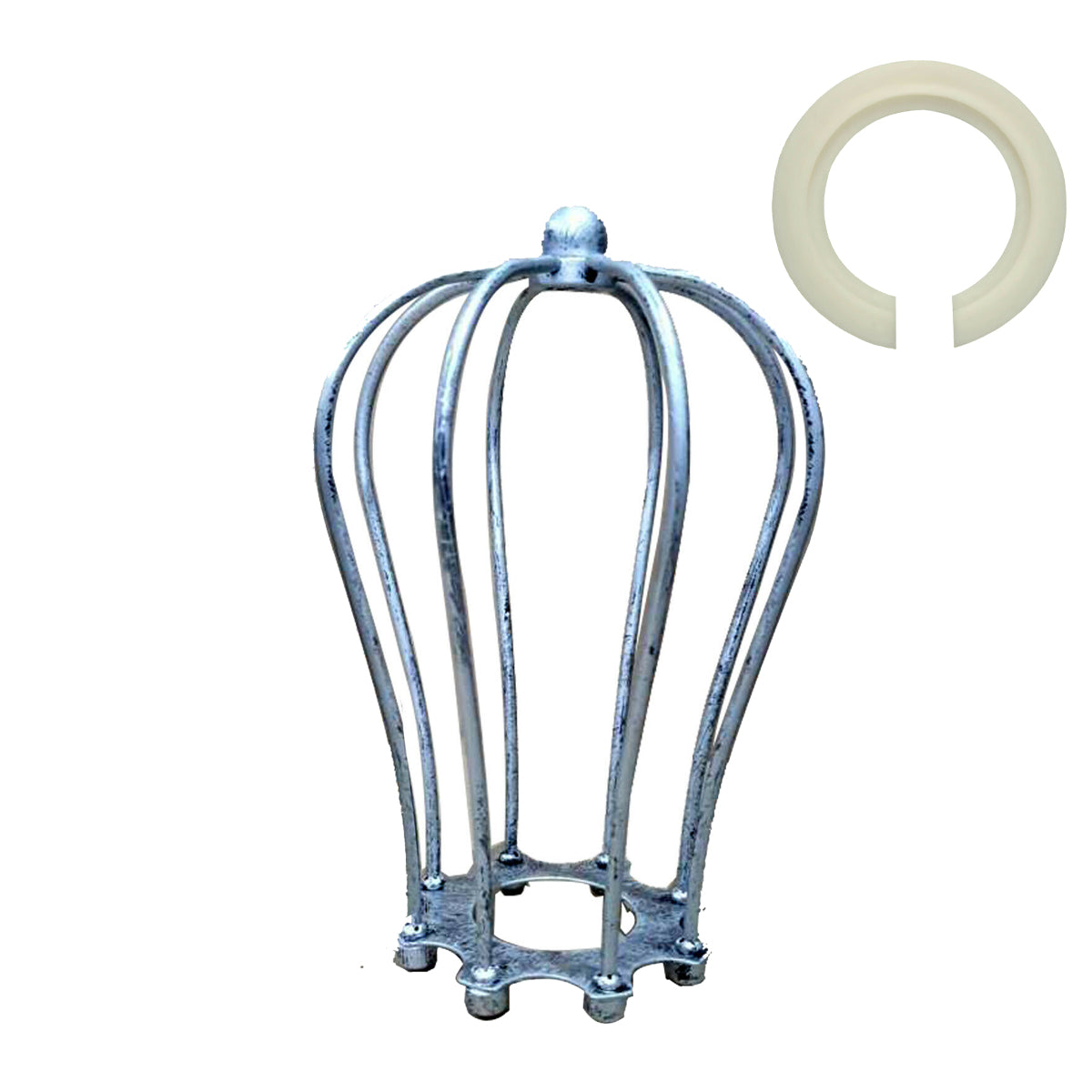 Vintage Industrial Metal Wire Cage Wall Lamp Guard Retro Light Shade Protection