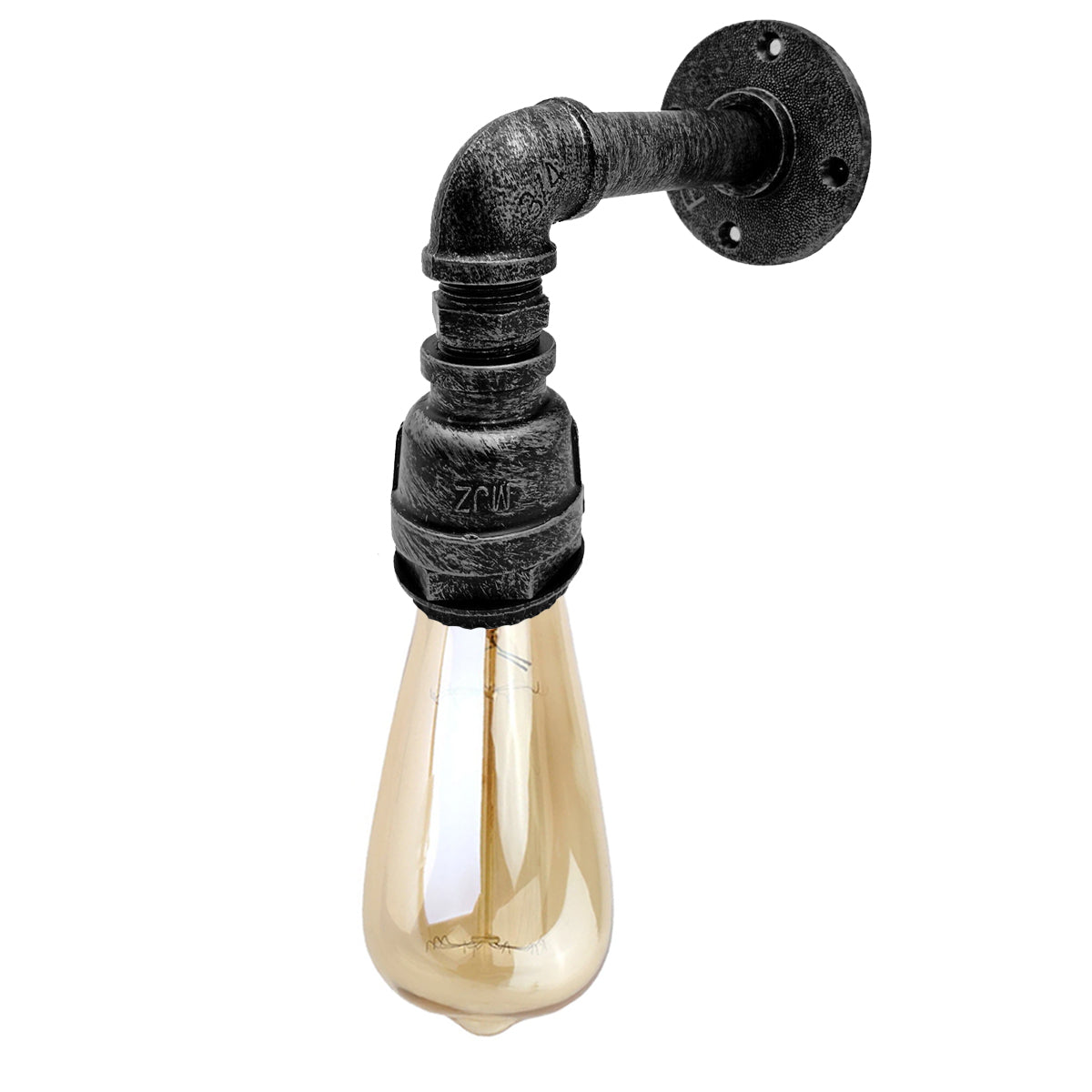Retro industrial Pipe lighting sconce water pipe wall light steam punk~1504 - LEDSone UK Ltd