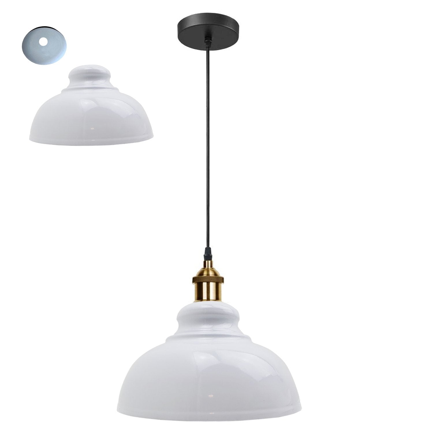 Retro Pendant Light Shade Vintage Industrial Ceiling Lighting LED Restaurant Loft With Free Bulb~2101 - LEDSone UK Ltd