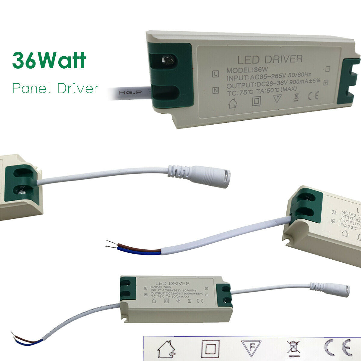 Constant Current 900mA High Power DC Connector Power Supply LED Ceiling light~1063 - LEDSone UK Ltd