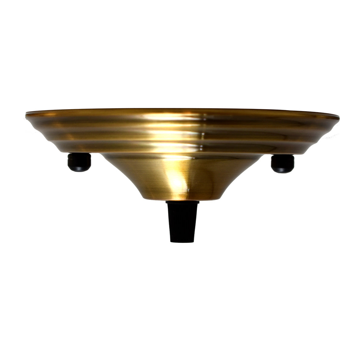 Yellow Brass Color Pendant Cable Grip Flex Plate For Light Fitting Choose 140mm Ceiling Rose~2658 - LEDSone UK Ltd