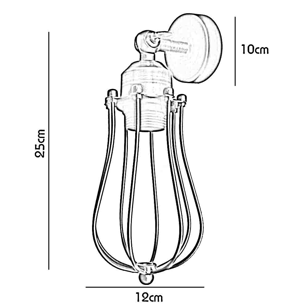adjustable wall lamp - size image