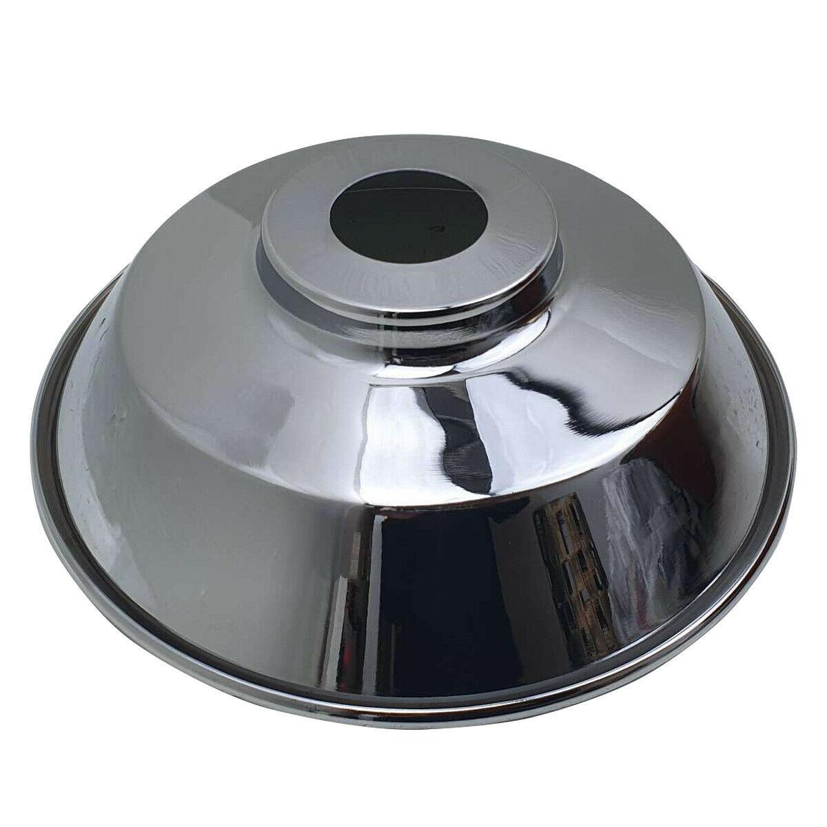 vintage chrome lamp shade