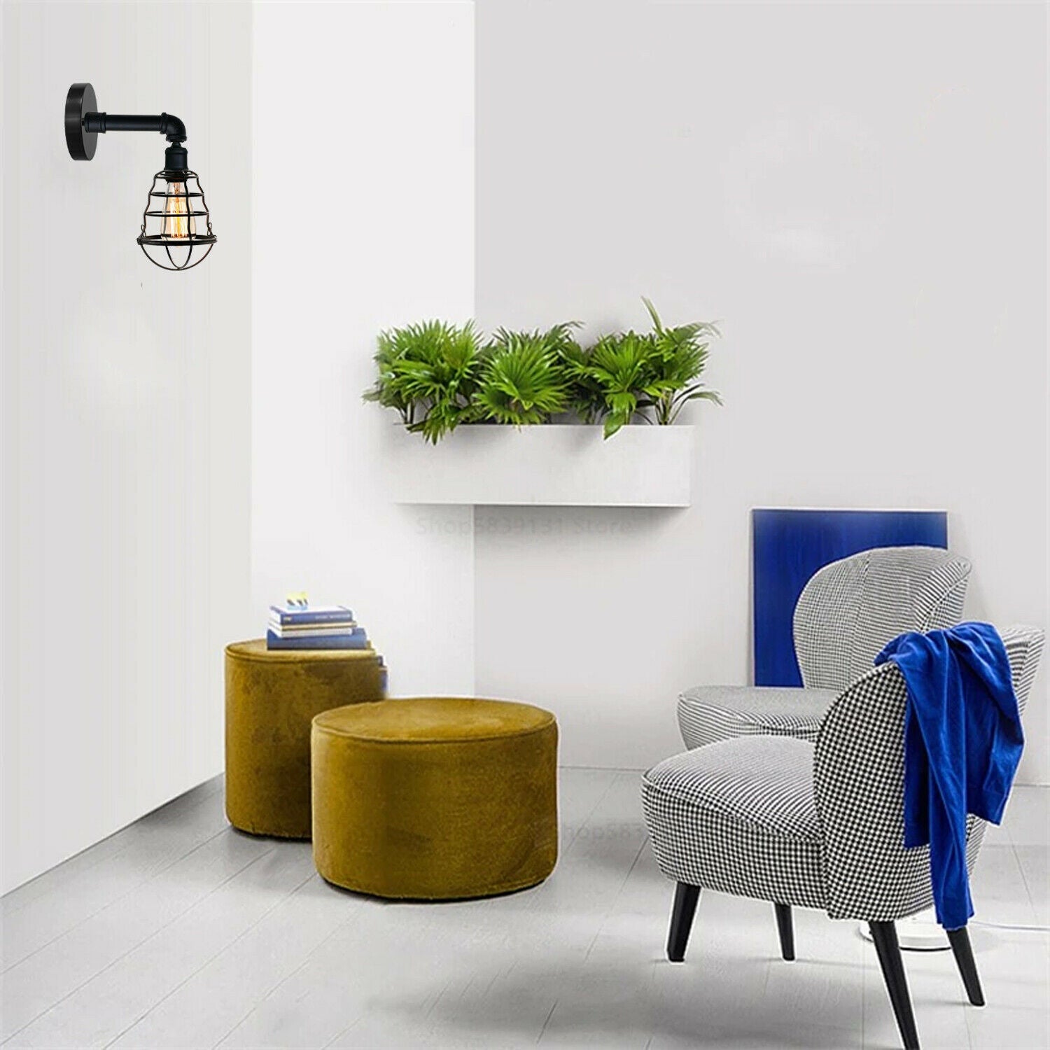 Modern Retro industrial Water pipe Wall light vintage indoor fixture Light~3407 - LEDSone UK Ltd