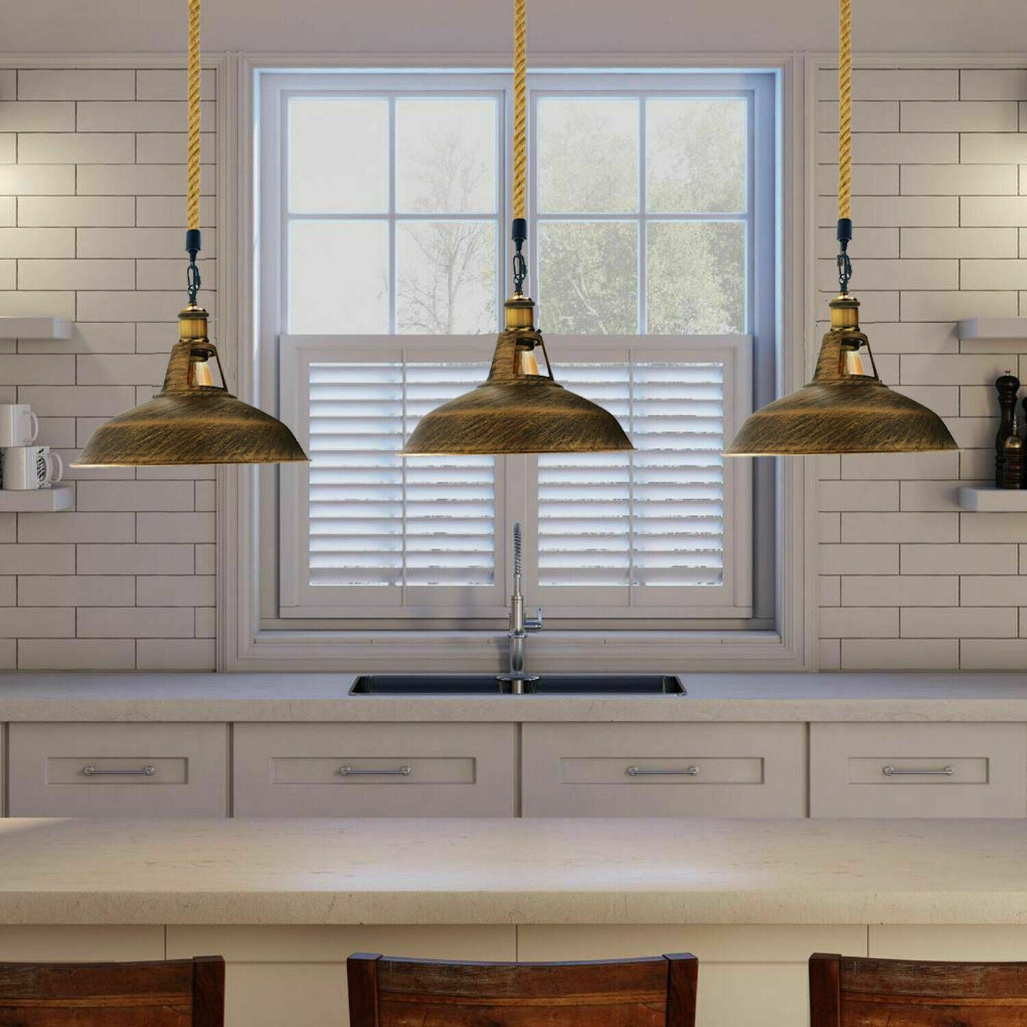 Industrial Modern Retro Vintage Style Ceiling Pendant Light Chandelier Lampshade~1129 - LEDSone UK Ltd