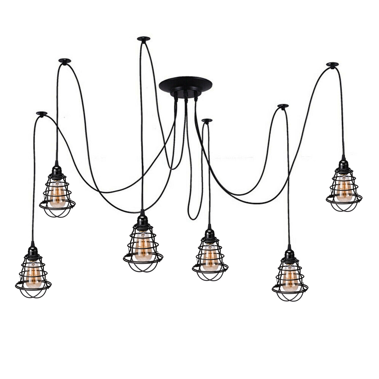 fashionable cage pendant light