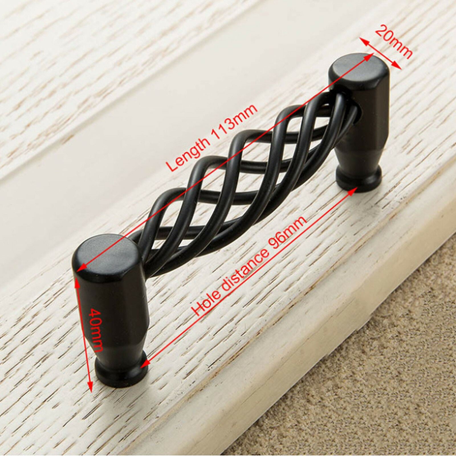 Kitchen Cabinet Door Handles Cupboard Drawer Black Handles Furniture