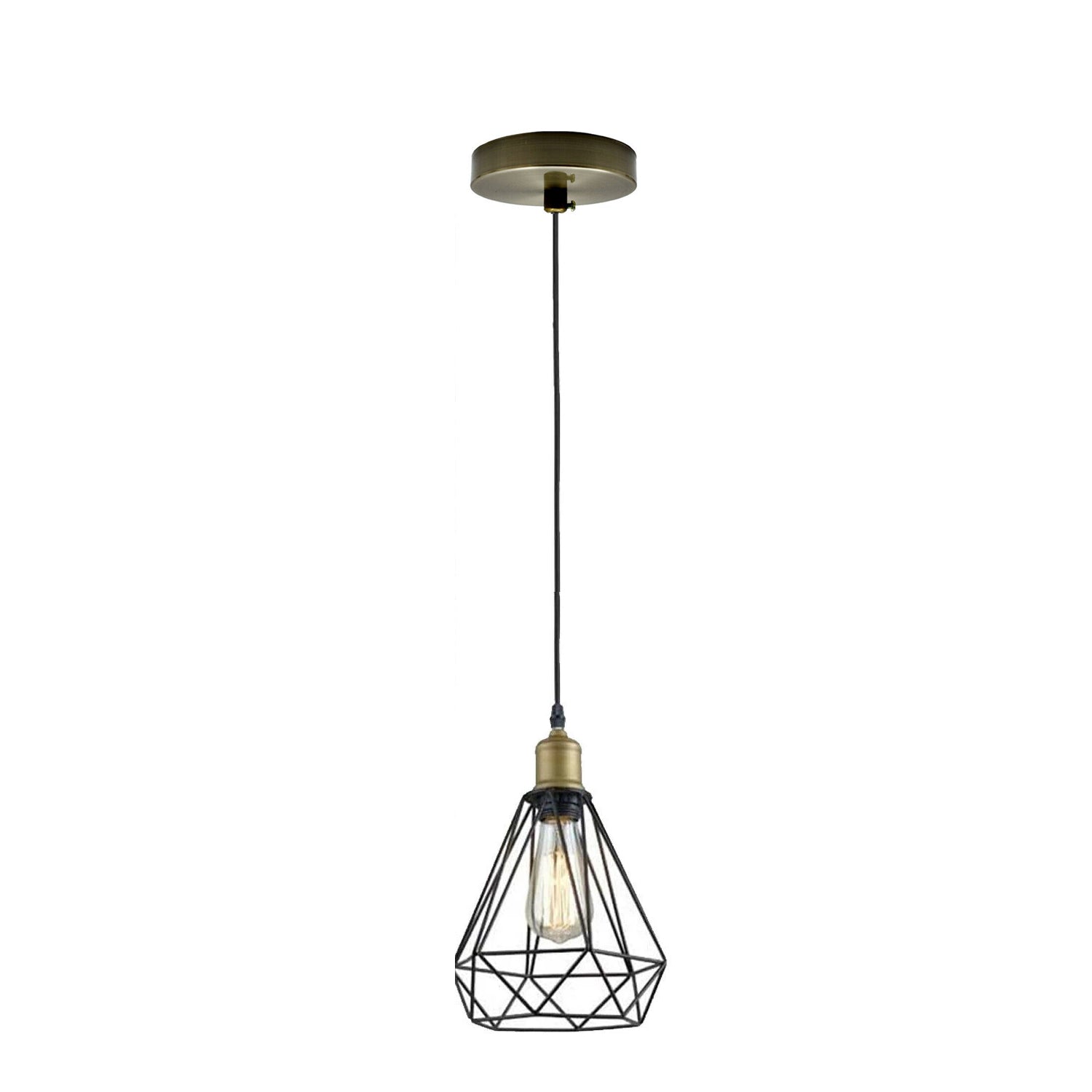 Vintage Industrial Retro Suspended 3 Head Ceiling Pendant Light