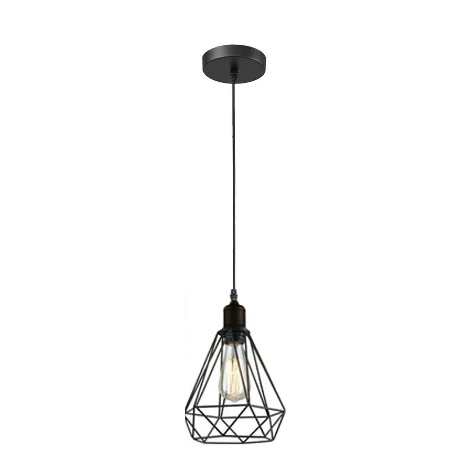 Vintage Industrial Retro Suspended 3 Head Ceiling Pendant Light