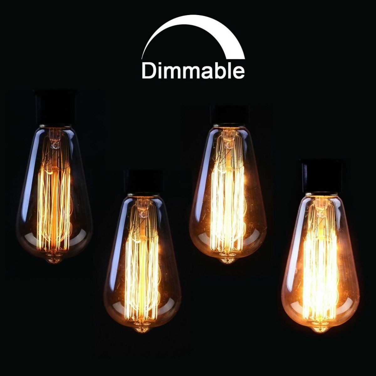 Edison Vintage Light Bulbs with Bayonet Fitting Classic  60W