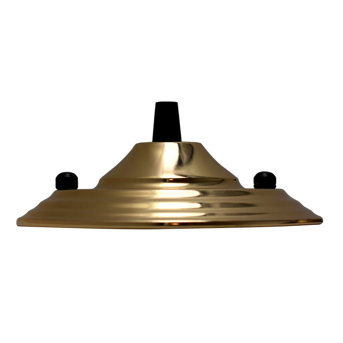140mm Single Outlet Drop Metal Front Fitting Ceiling Rose~1452 - LEDSone UK Ltd