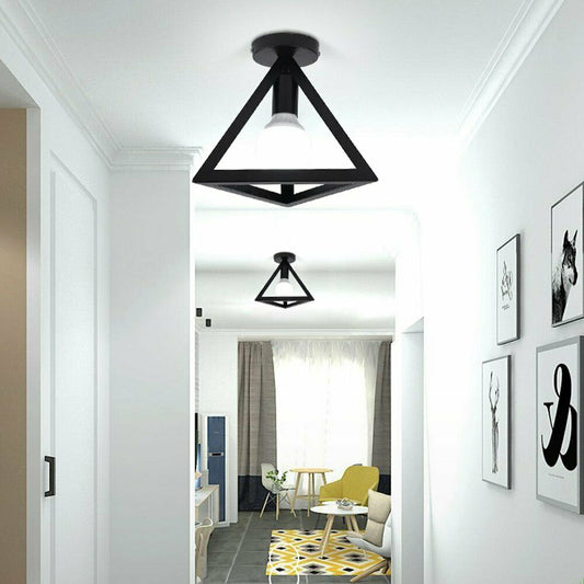 Ceiling Lamp Light Flush Mount Modern Industrial Cage Ceiling Light Hallway Lamp~2265 - LEDSone UK Ltd