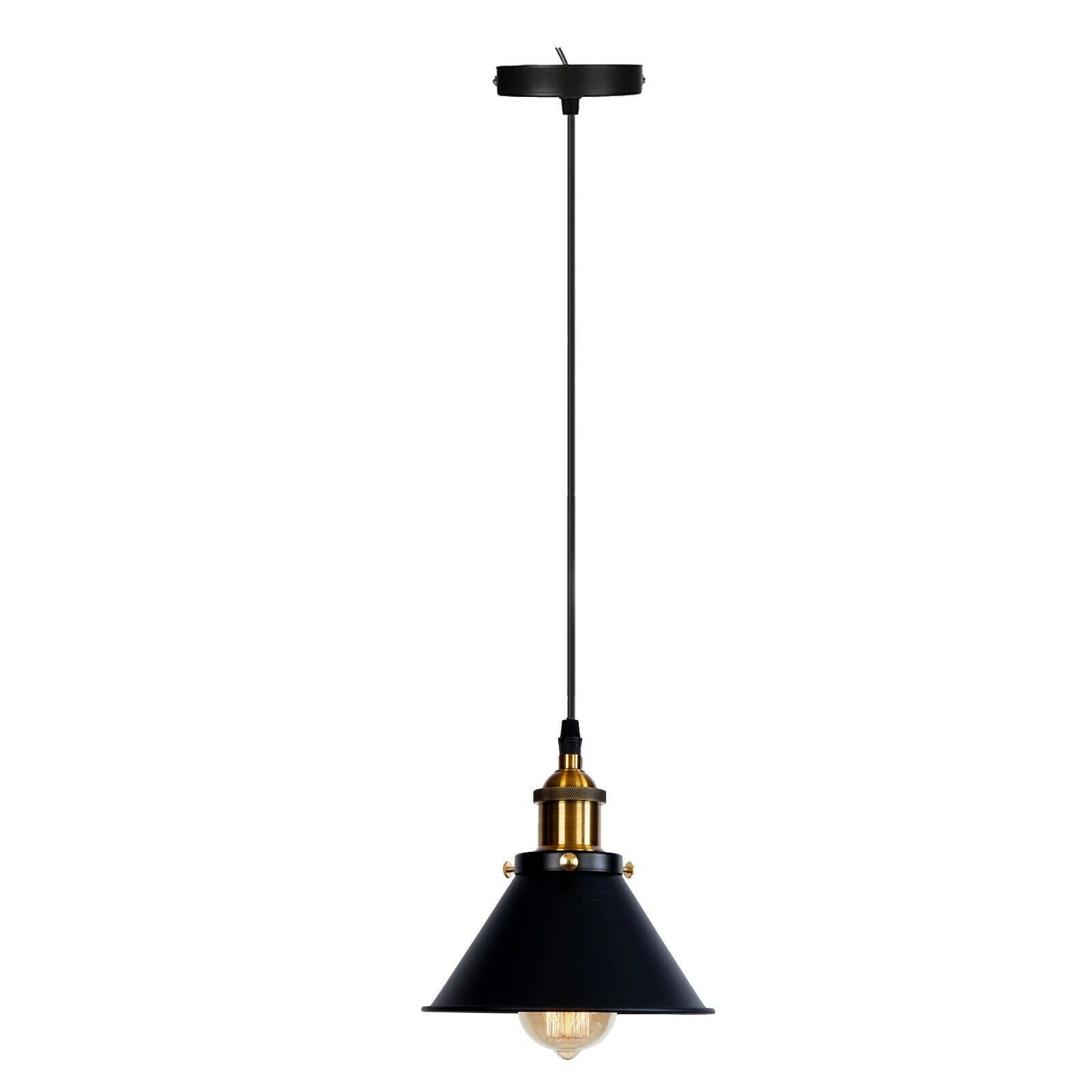 New Style Vintage Industrial Retro Loft Metal Ceiling E27 Lamp Shade Pendant Light~2204 - LEDSone UK Ltd