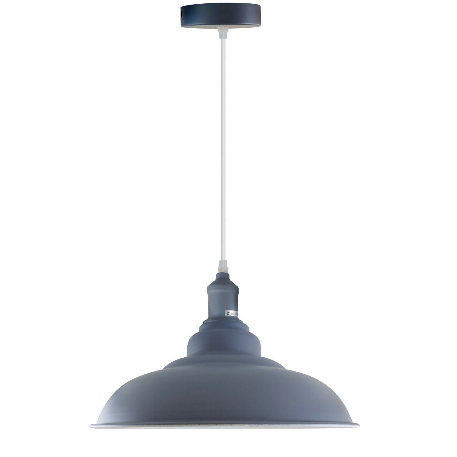 Grey colour Modern Vintage Industrial Retro Loft Metal Ceiling Lamp Shade Pendant Light