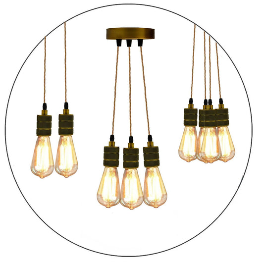 Pendant Bulb Holder With Rope Cord