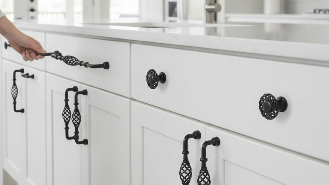 Matte Black Kitchen Cabinet Handles and Pulls