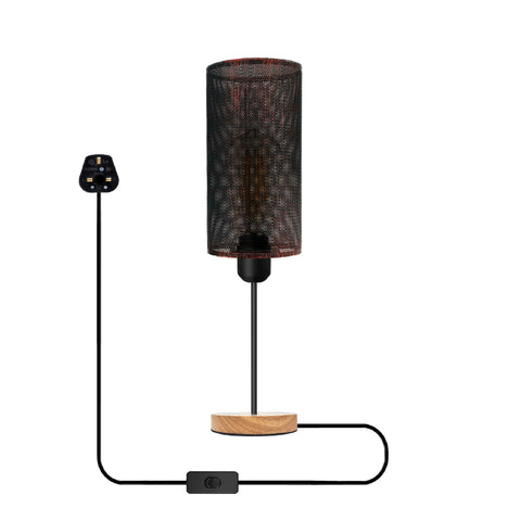 Zwarte lampenkappen kleine bedlampjes ~5351