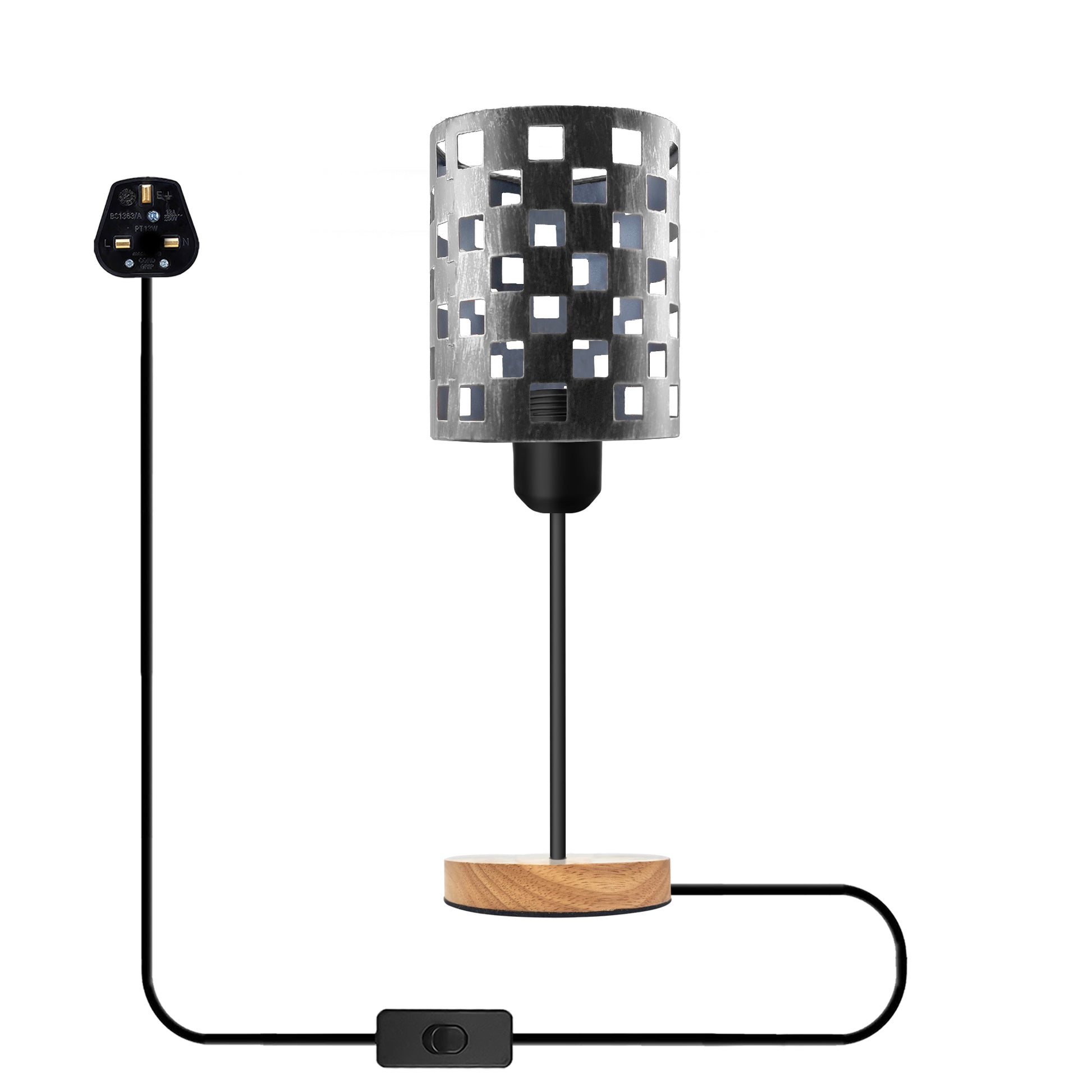 E27 base black plug in Lamp   Light Stand Lighting