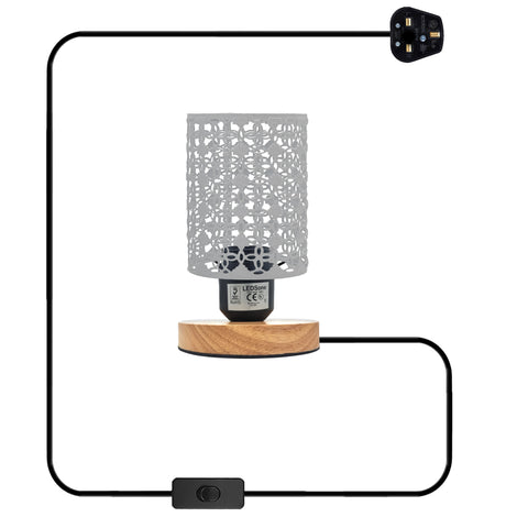 Zwarte tafellamp met kleine lampenstandaard~5308