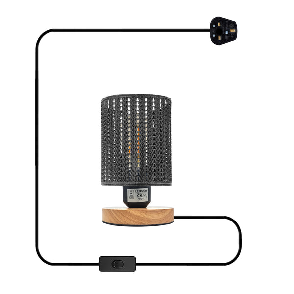 Cage Hal Tafellampen~5358 – Geborsteld zilver / Ja