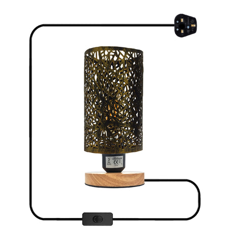 Witte kooi tafellamp | UK Lighting ~5354