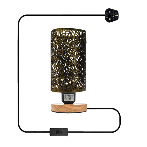 Witte kooi tafellamp | UK Lighting ~5354