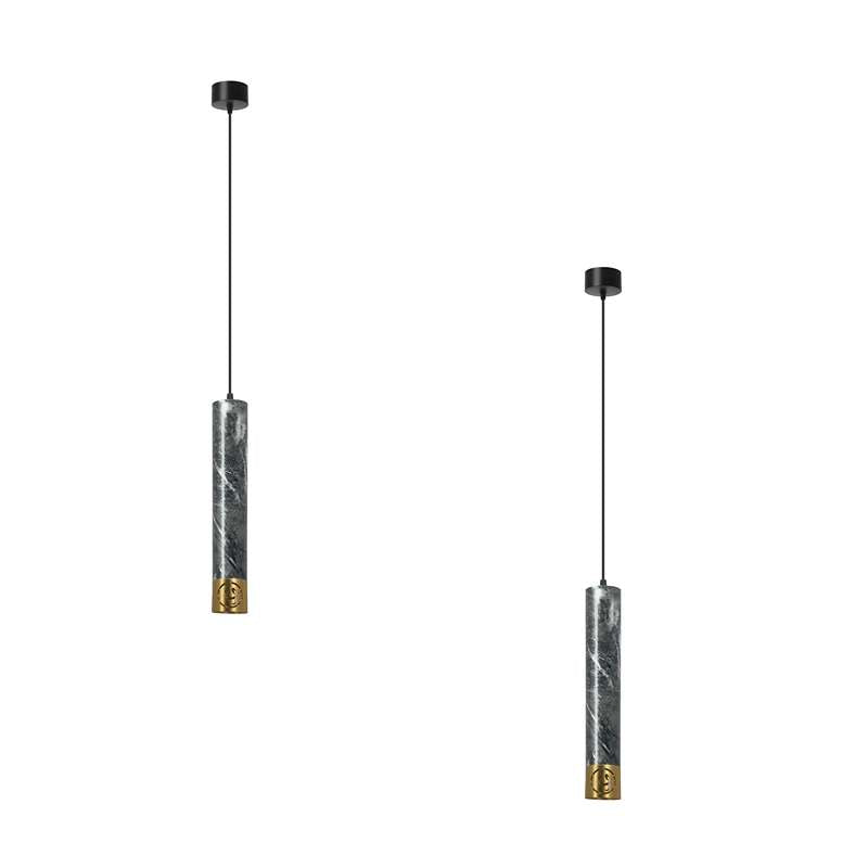 Pendant Long Tube Light Modern Cylinder Pipe Contemporary-2 Pack