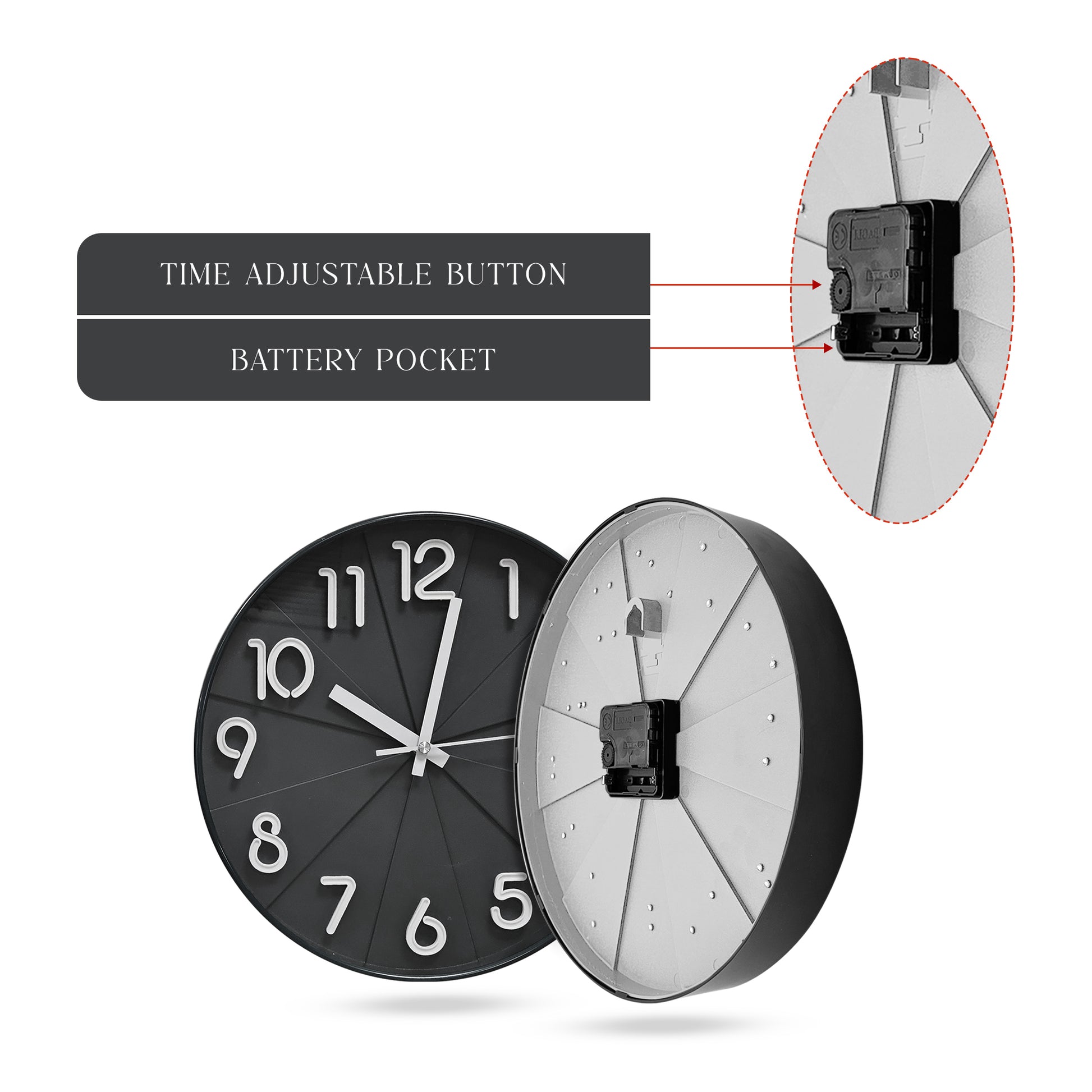 Digital clock battery operated,