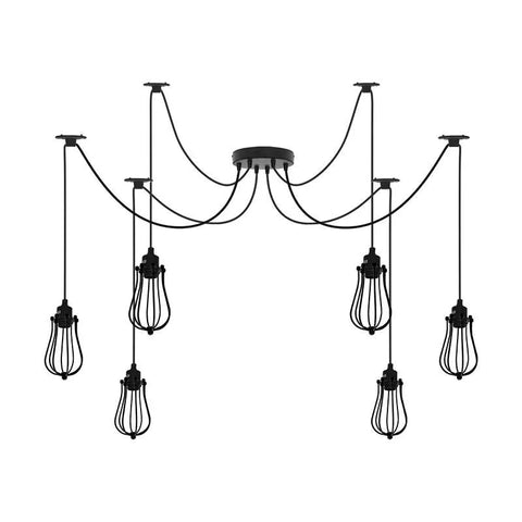 1/2/6 kop kooi plafond hanglamp Swag Spider hanglamp~5058