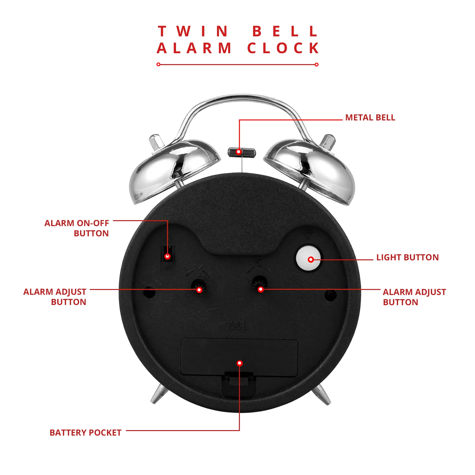 Twin Bell Alarm Clock