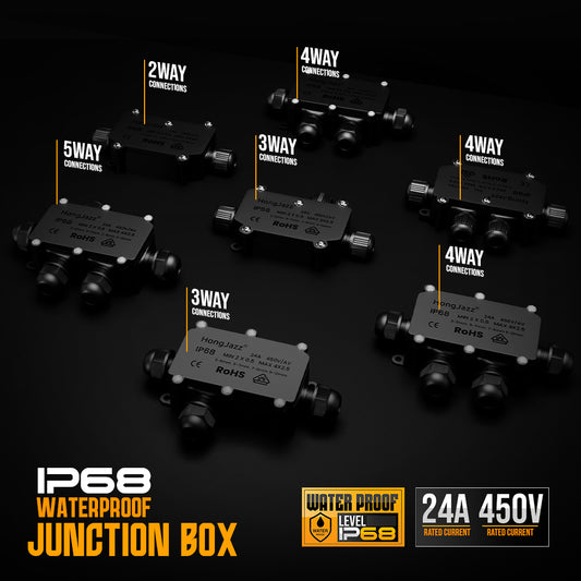 IP68 waterdichte aansluitdoosbehuizing voor elektrische kabeldraadconnector ~ 5599