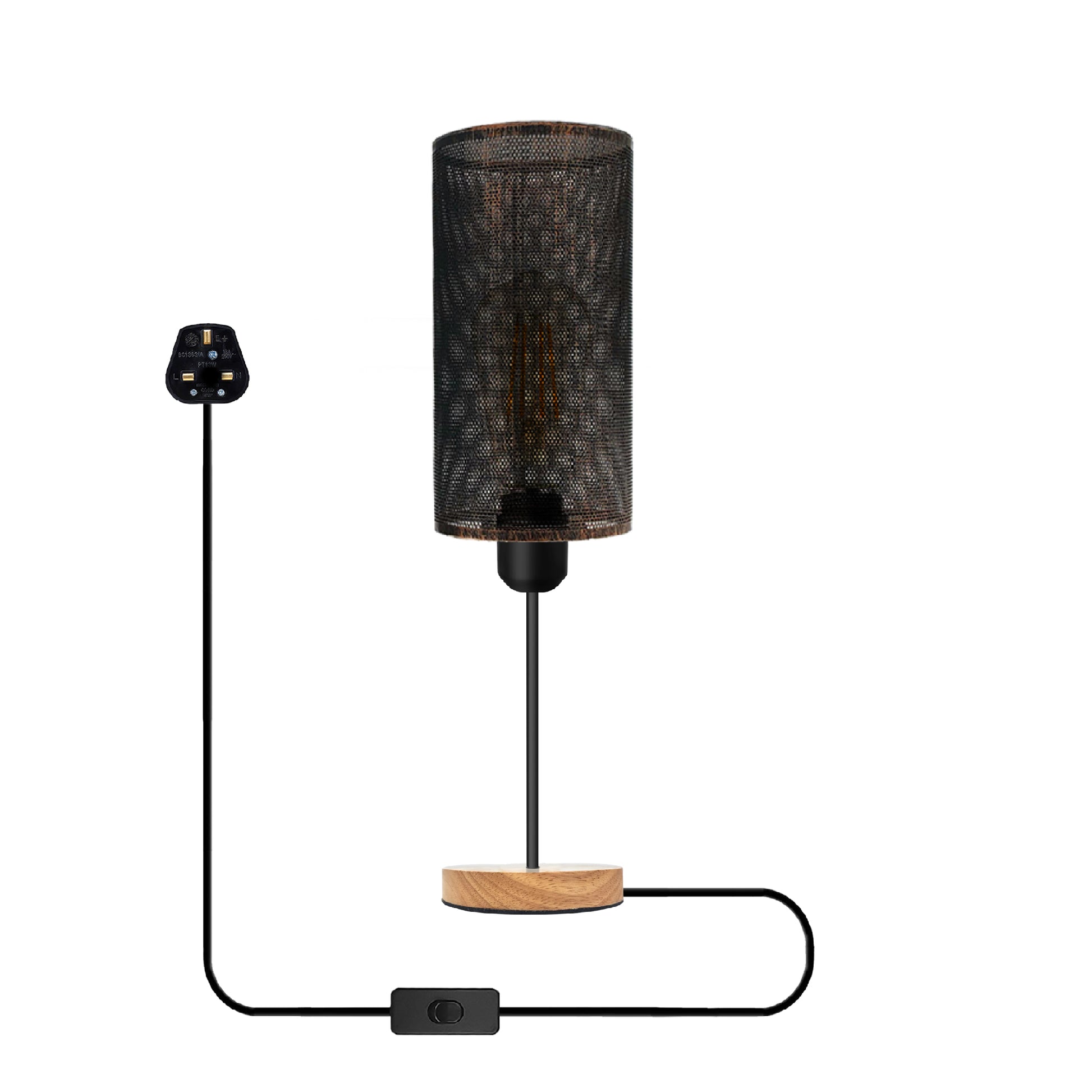 Wooden bae desk Light