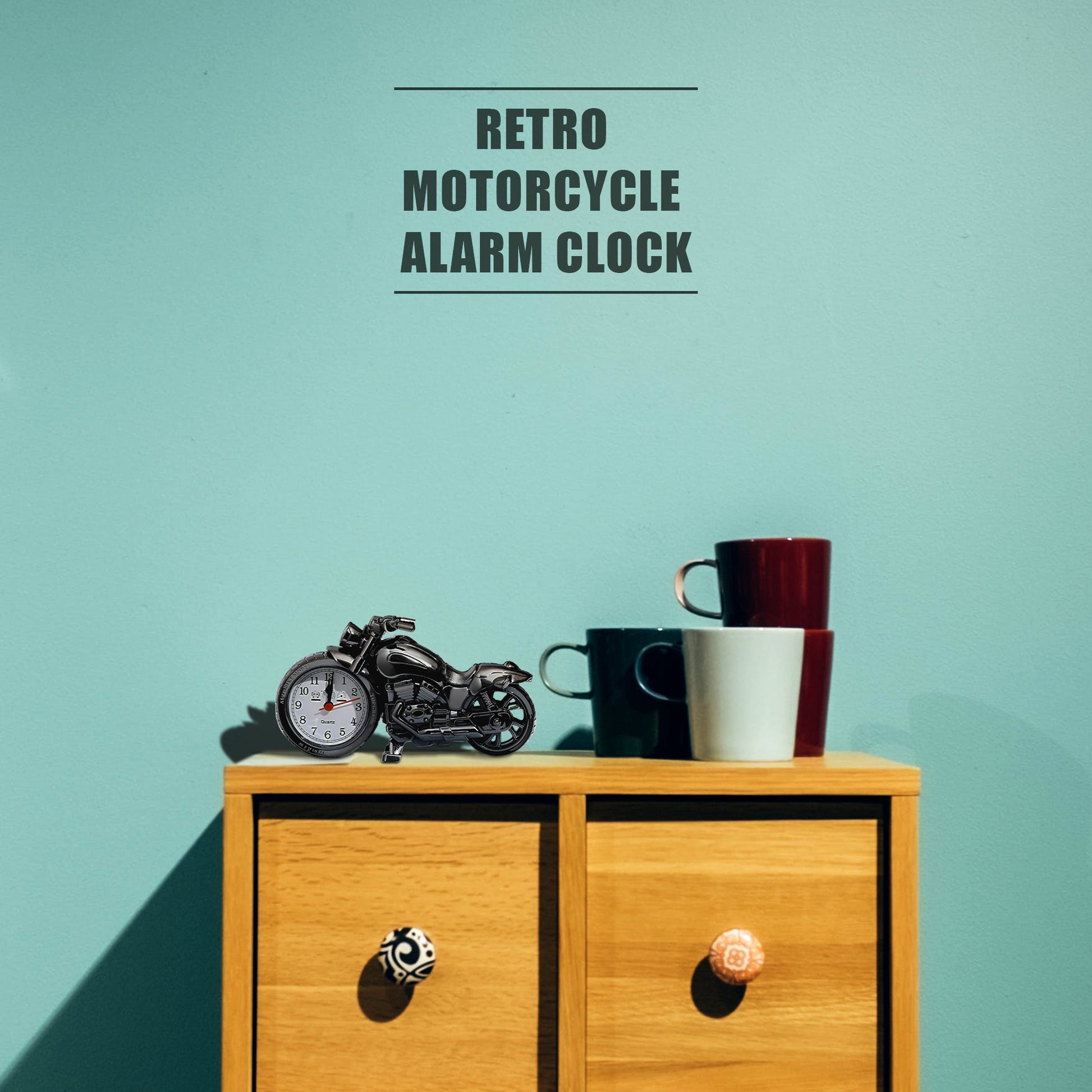 Motorcycle Table Clock