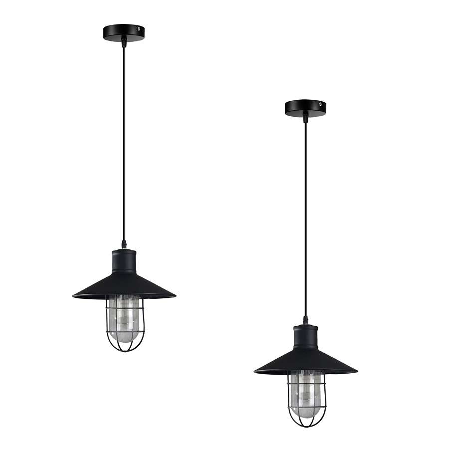 black ceiling pendant light