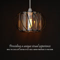 Moderne plafondlamp met kristallen glazen lampenkooi -5555 
