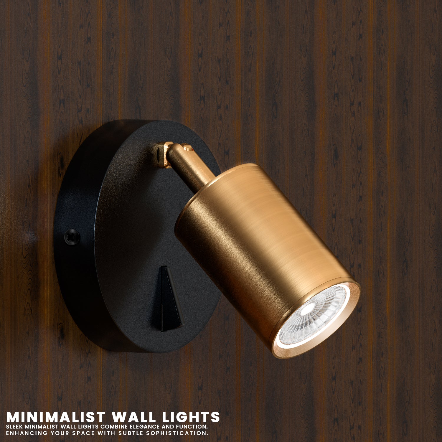 Rotatable GU10 Spotlight Single Head Wall Light with On-Off Switch