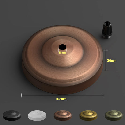 108mm zijmontage enkelvoudige uitlaat plafondrozet ~1463