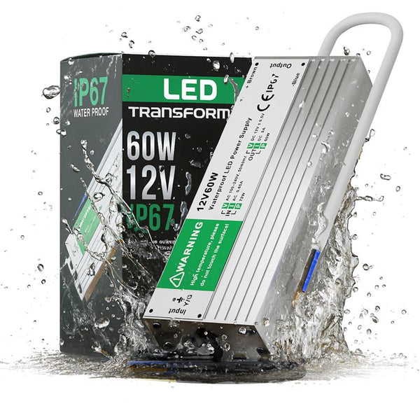 IP67 waterdichte DC 12V 60W LED-driver LED-voedingstransformator ~3355