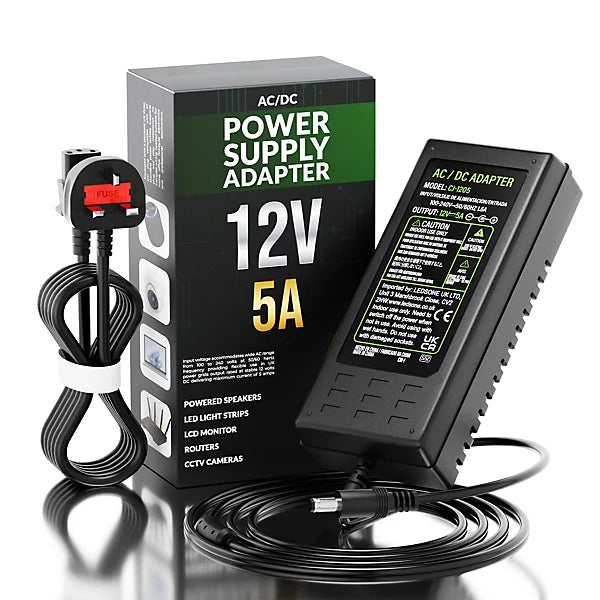 12V 5A 60W 3-pins stekker 12V-voedingsadapter Conventer ~2364 