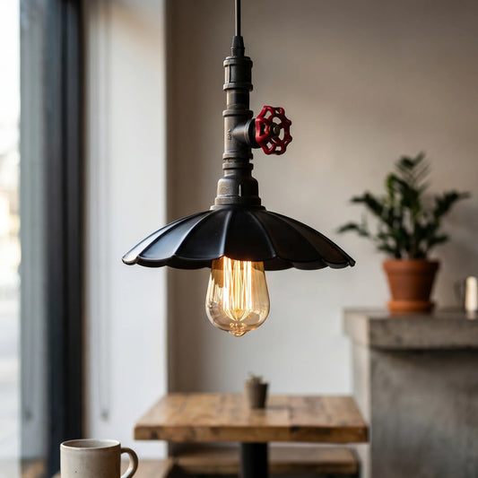 Vintage stijl industriële hanglamp kroonluchters steampunk pijplamp E27 voet ~ 1304