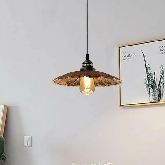 Golvende kap retro stijl metalen vintage plafond hanglamp licht moderne verlichting industrieel ontwerp ~1411