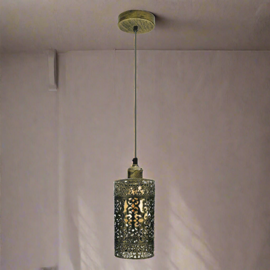 Industriële vintage Ratio verstelbare metalen kooi hanglamp ~3930
