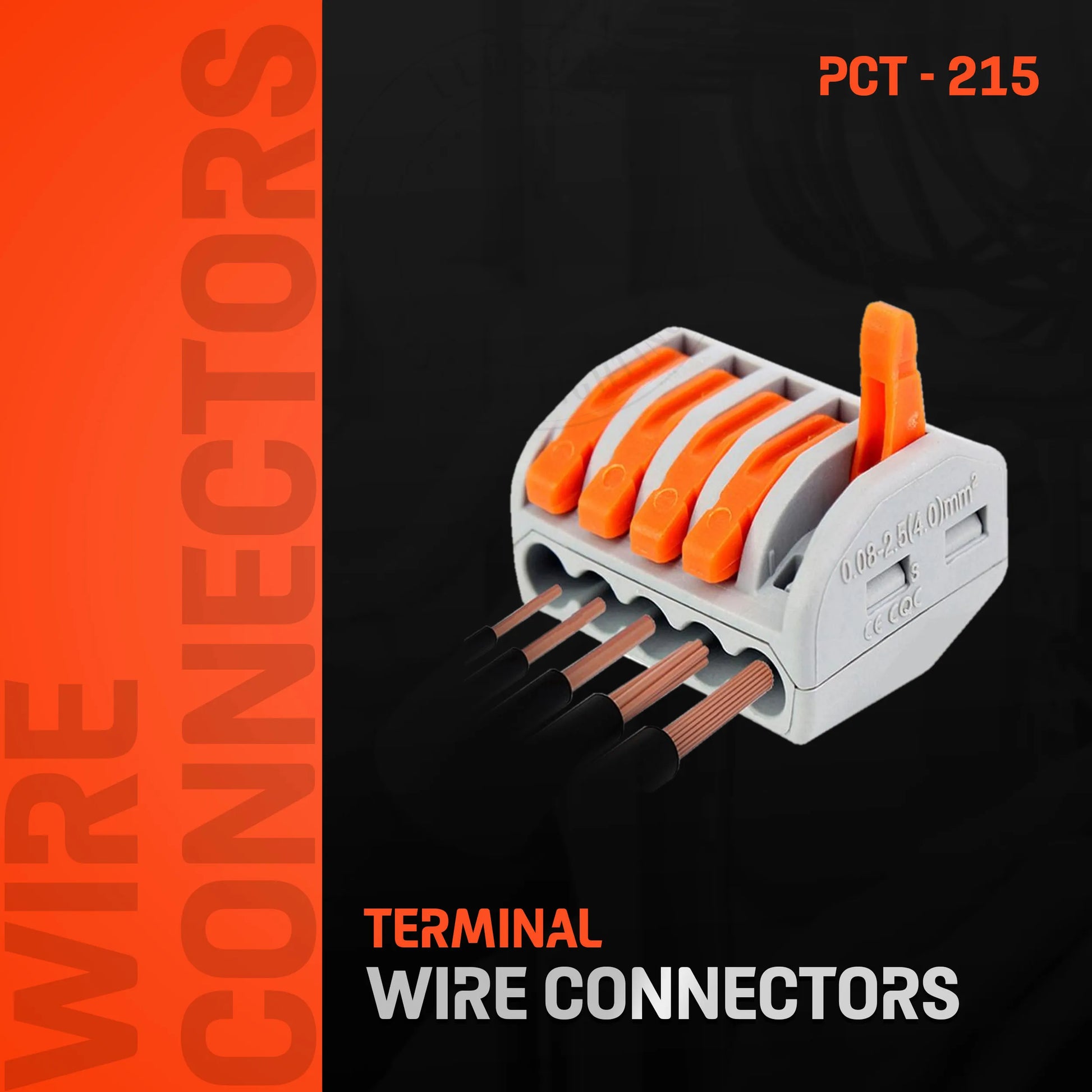 industrial grade 5-way Wago style cable connector