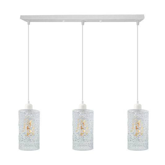 Industriële retro hanglamp met 3-weg plafondlampvoet, lampenkap, hanglamp ~4331