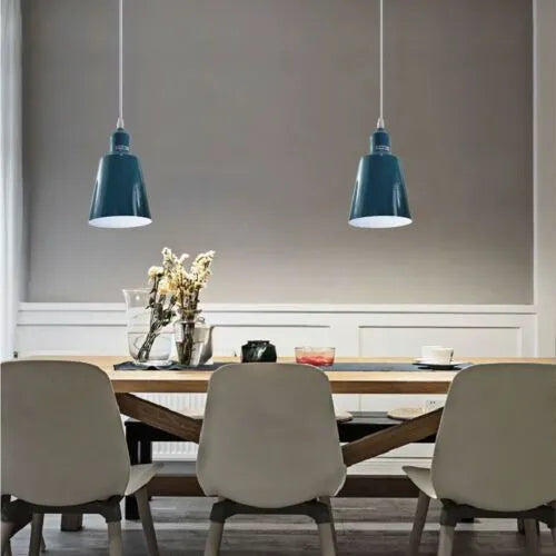 Vintage-inspired industrial pendant light for kitchen island