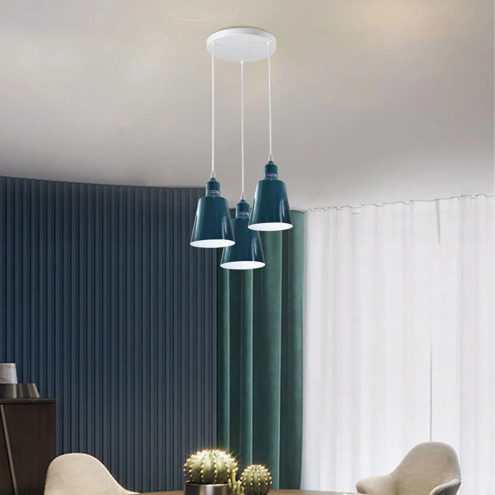 Industrial E27 3 Way Vintage Retro Ceiling Pendent Light