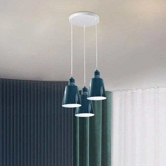 Industriële E27 3-weg vintage retro plafondlamp ~4295