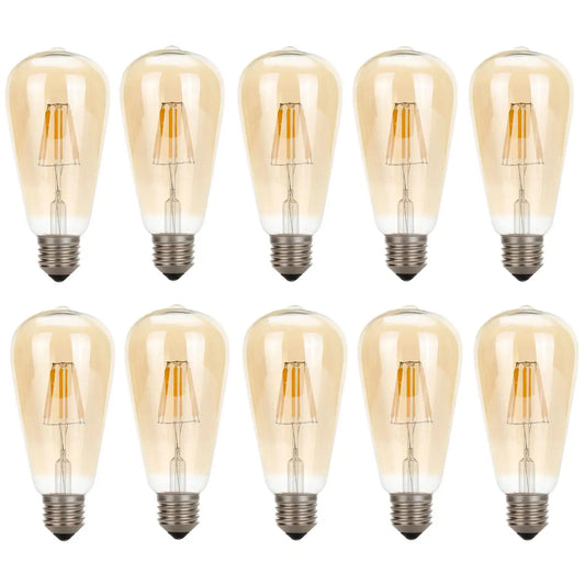 10 x ST64 E27 4W Vintage Antieke Retro Edison Lamp Gloeilampen Filament 220V VK~2184