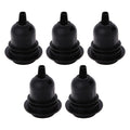 5-pack E27-gloeilamp, hanglamp met schroeffitting, zwarte kunststof lamphouder ~4374